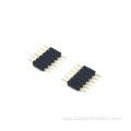 2.0mm Pitch Pin header Connector Single Row Straight SQ0.5mm H5.5mm With Threefold Layer Plastic 1*6P